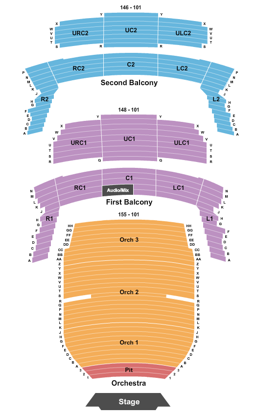 Bass Concert Hall Water For Elephants Seating Chart
